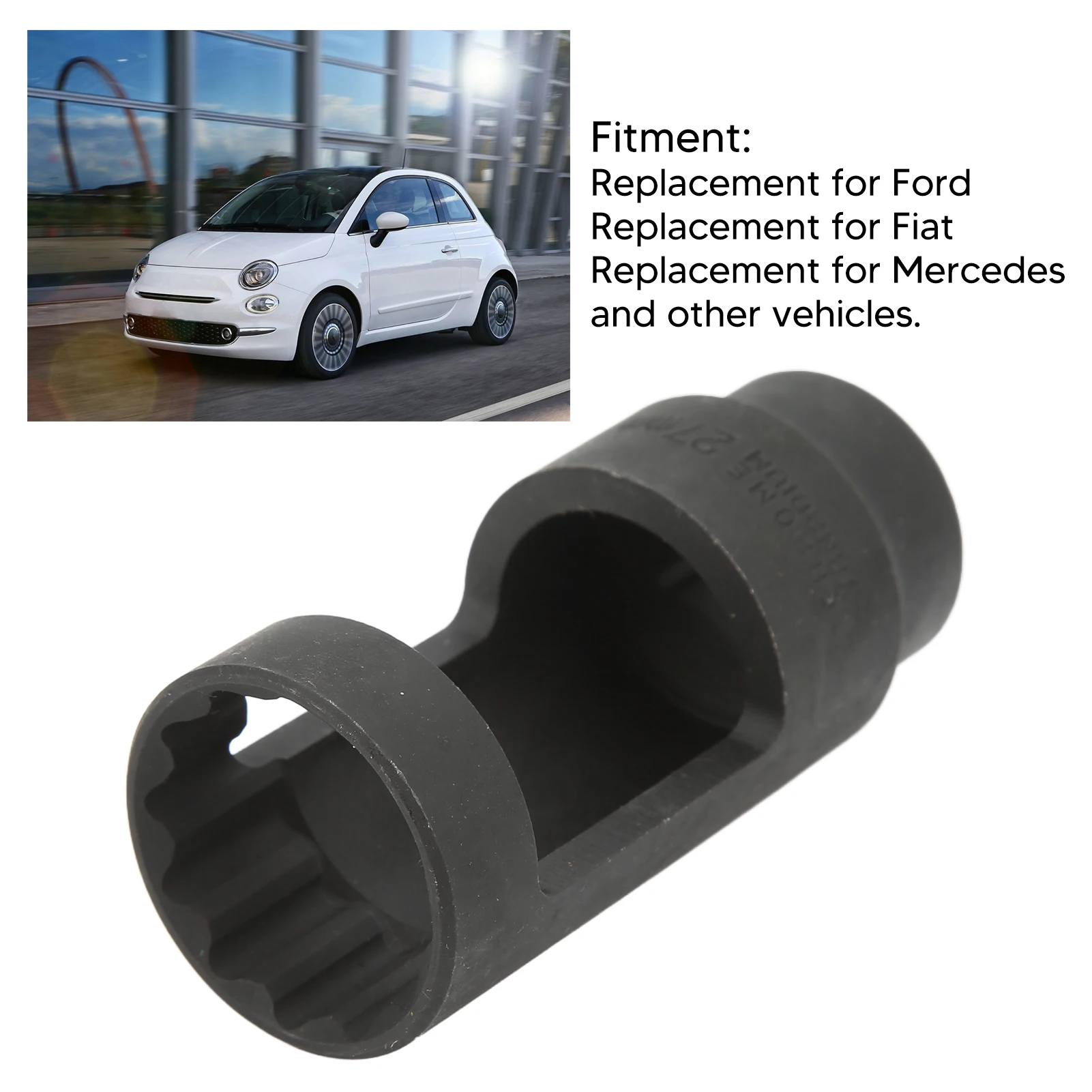 1/2in Drive Diesel Injector Socket 27mm 12 Point Diesel Injector Removal Tool Universal For Cars