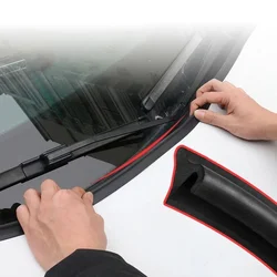 NEW 180cm Car Windshield Guide Strip for Hood Wind Guide Trim Car Universal Rubber Strip Vehicle Spoiler Automotive Accessories