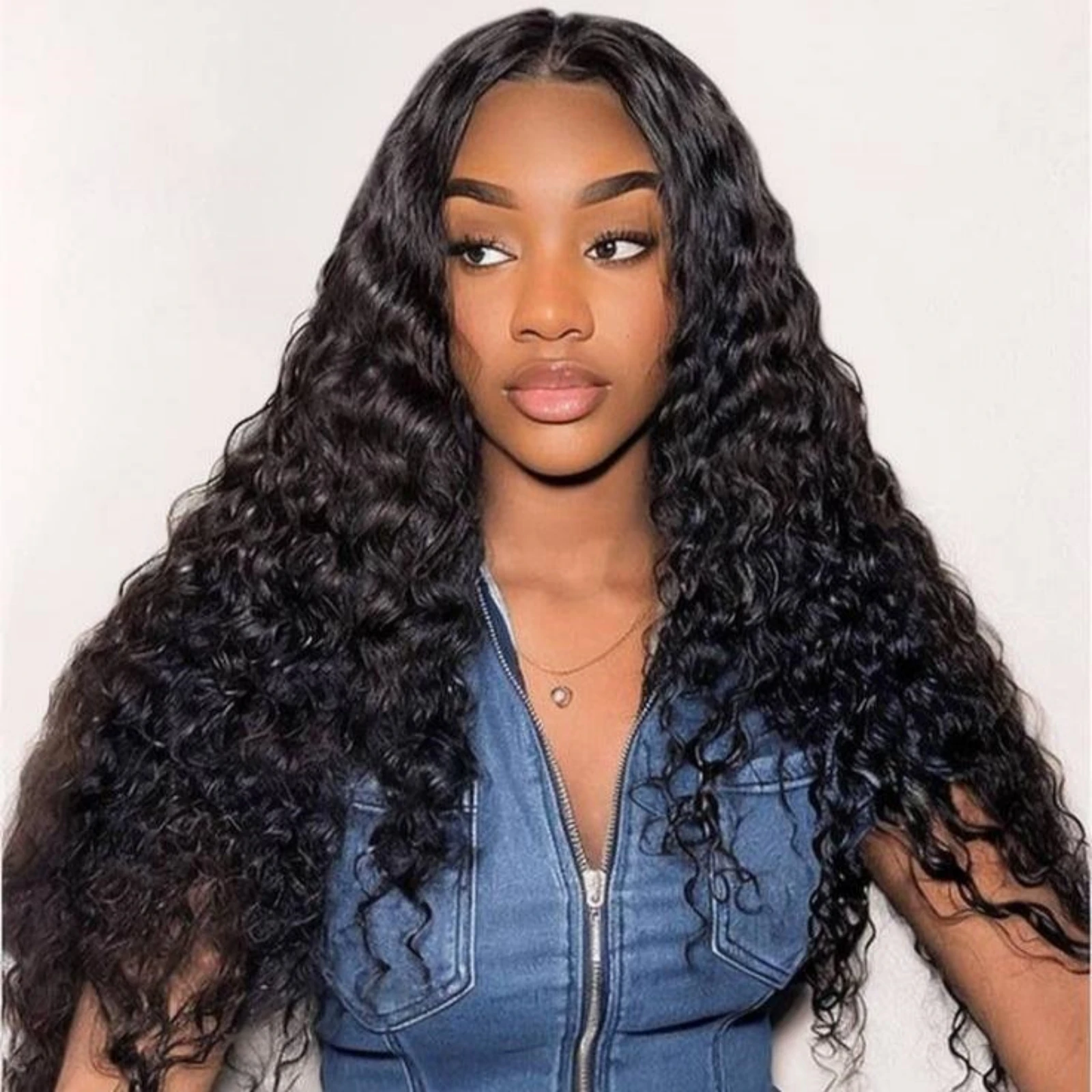 

40 44 Inch Deep Wave 13x6 Transparent Lace Front Wig Human Hair 13x4 Lace Front Wig 250 Density Brazilian Pre Plucked Lace Hair