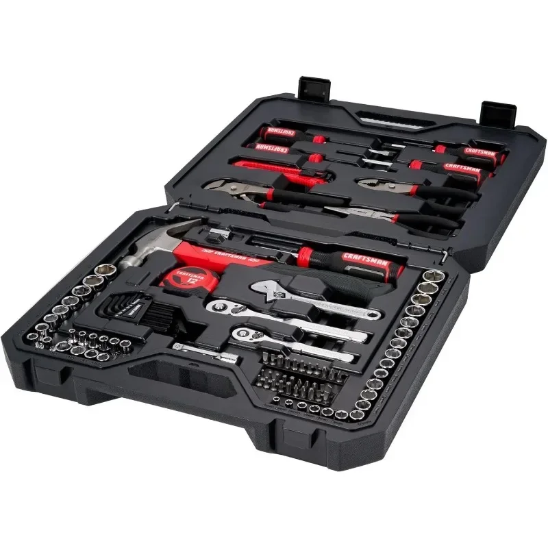 

Набор инструментов из 10 предметов для дома и автомобиля, SAE/метрические головки и отвертки — ремонтный набор «сделай сам» для взрослых