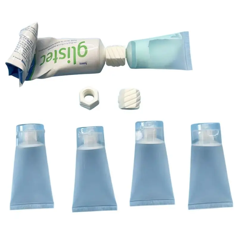 Portable Travel Size Toiletry Bottles Set Leak Proof Refillable for Toothpaste Facial Cleanser Family Travel