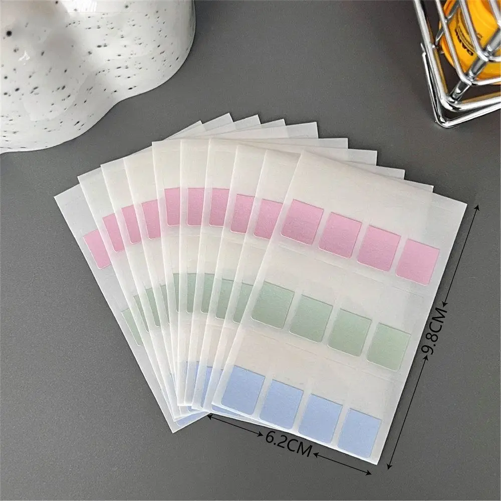 10 teile/los Multifunktionale Memo Pad Lose-blatt Selbstklebende Seite Marker Papier 6 Farben Morandi Hinweis Index Aufkleber Student
