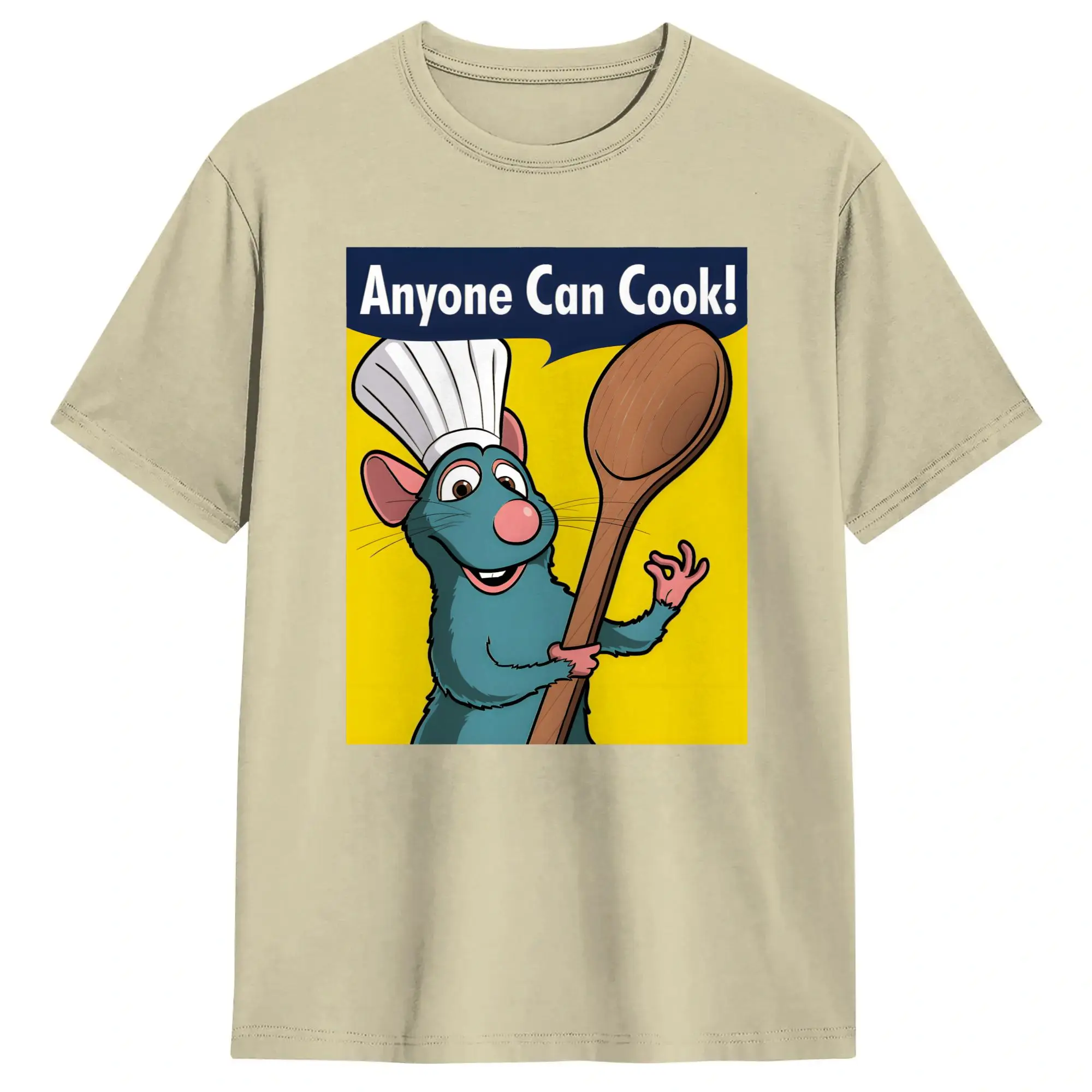 Anyone can cook! T-Shirt Summer Ratatouilles Cotton T Shirts For Adult Harajuku Design Tshirt Short Sleeve Y2K Retro Tees