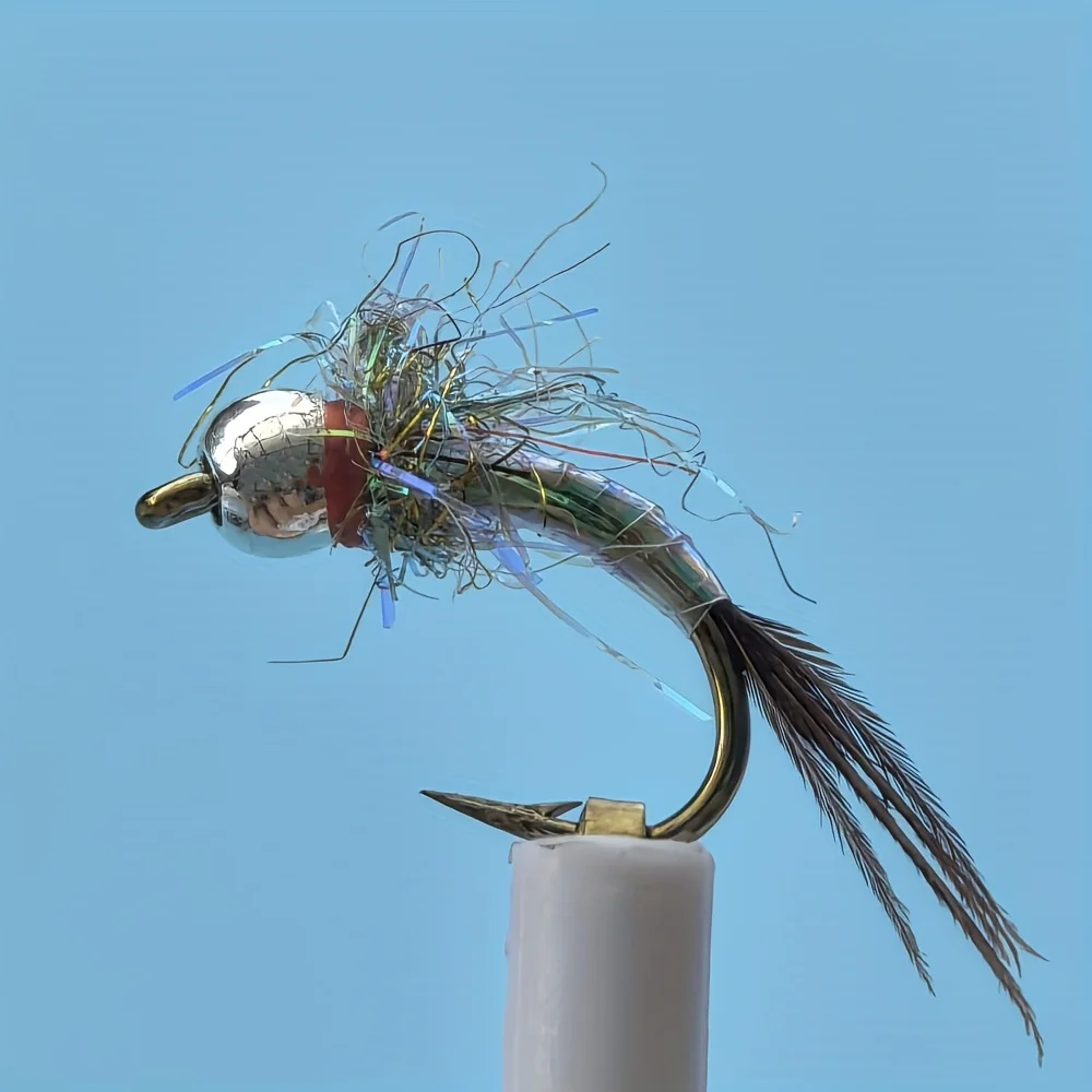 6PCS Rainbow Warrior Fly Fishing Flies High Carbon Steel Hoo