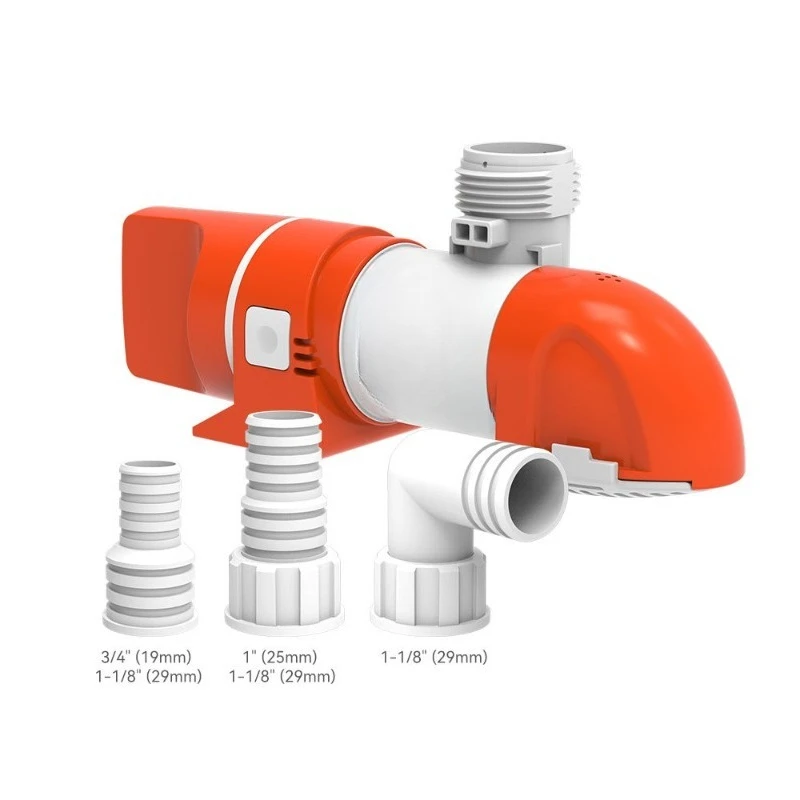 Compact Horizontal Automatic Bilge Pump  DC 12V/24V Boat Yacht Submersible Drain Water Pump