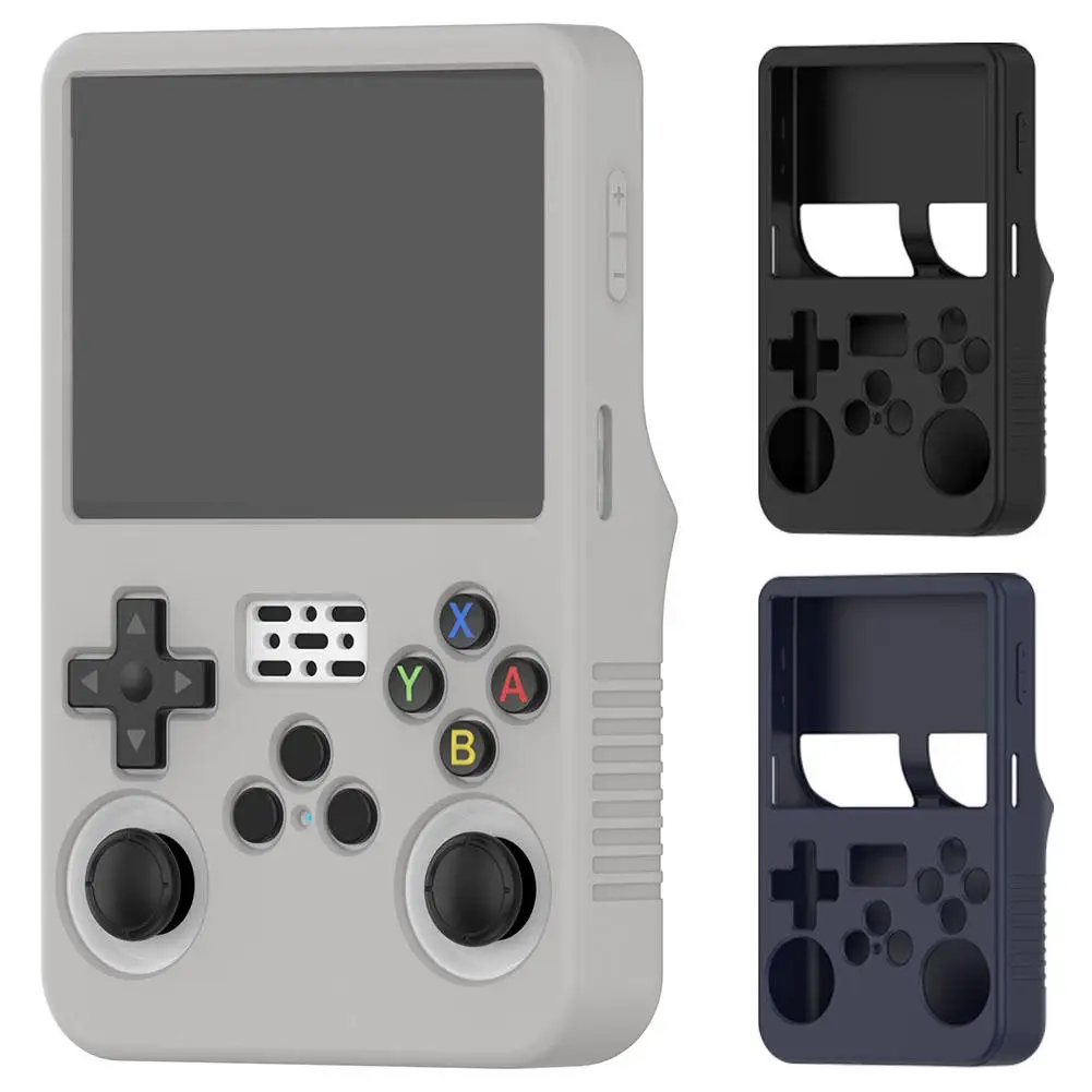 Soft Shockproof Silicone Case Cover For R36S, 360° Full Protection Skin For R36S Handheld Game Console Accessories