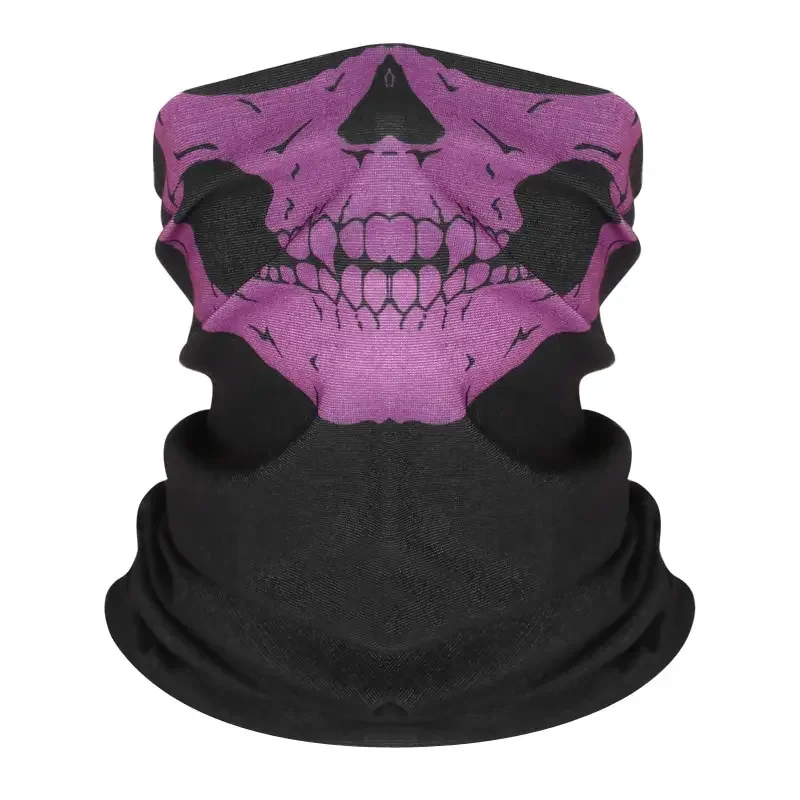 2024 Cycling Face Mask Skull Clown Halloween Scarf Warm Headband Breathable Running Outdoor Sports Face Cover Neck Tube Bandana