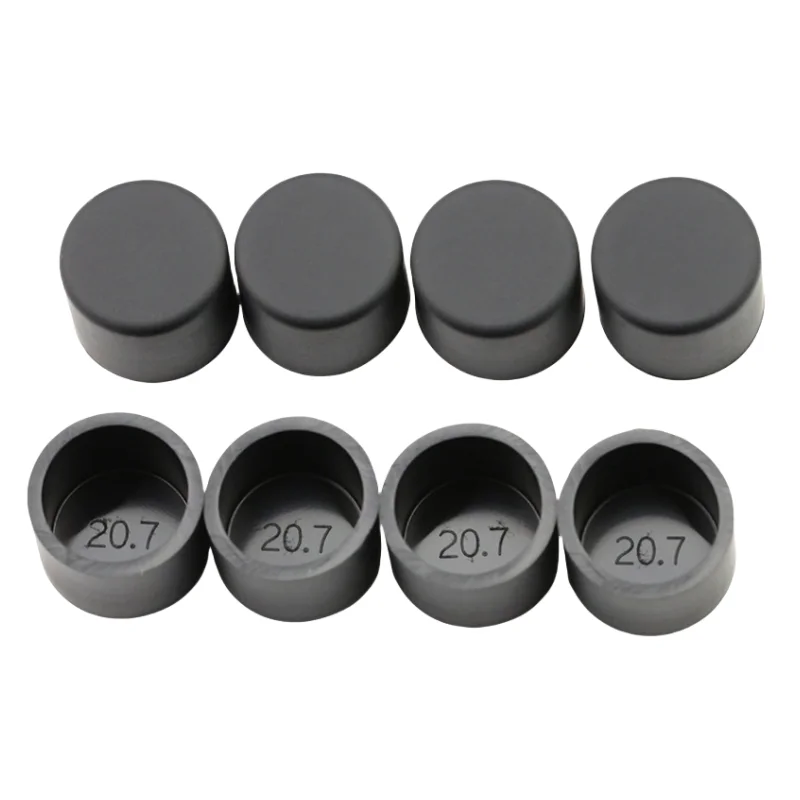Steel Pipe End Cover Caps Rubber Round Caps Foot Cover Silicone Female Cap Round Tube Insert Stoppers Cable Rubber Sleeve New
