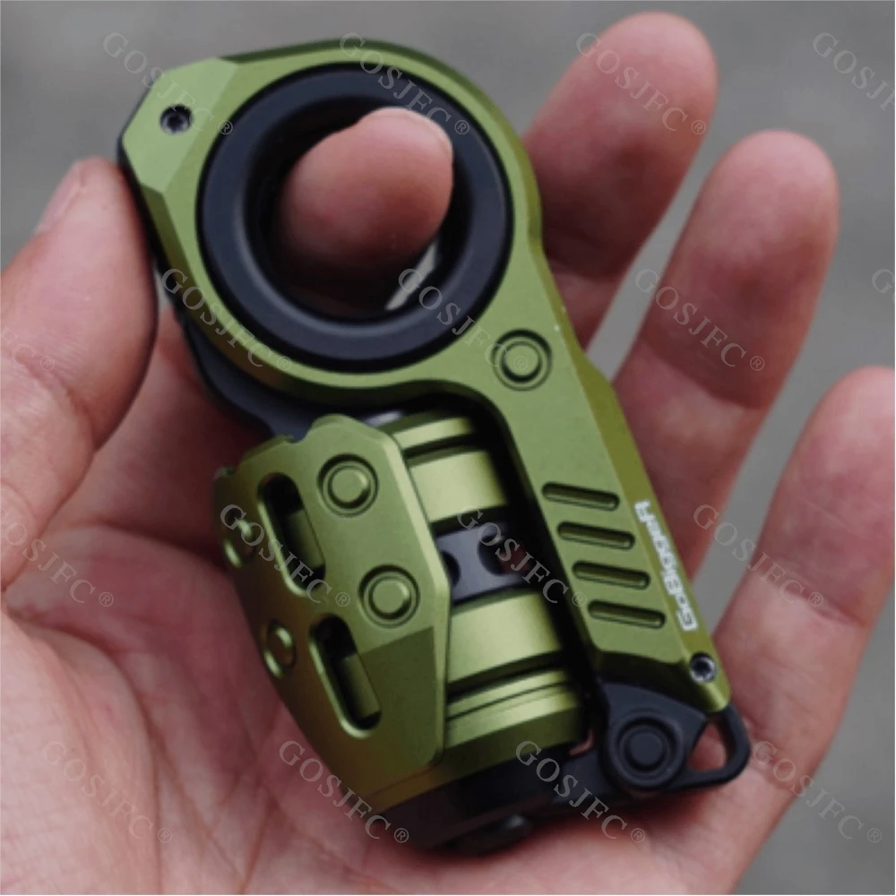 フィジェットトイ　GobiggeR Sinian Lite グリーン Gobigger アルミ Sinian [Youth Edition] プッシュスライダー 多機能