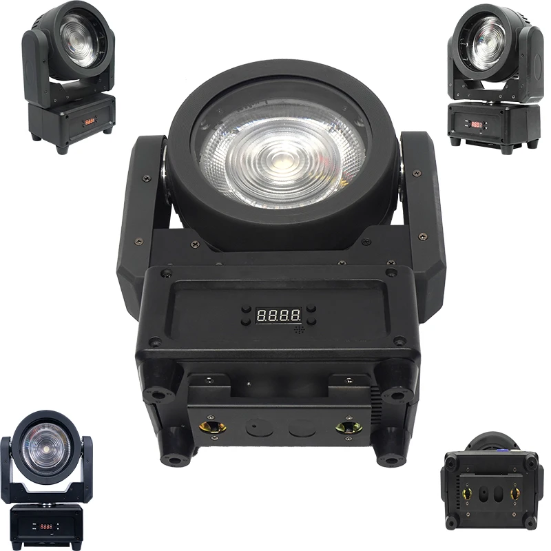 

Светодиодный прожектор для ночных клубов 15 ° -60 ° Электрический вращающийся прожектор LED с зумом для дискотек, свадеб и вечеринок, DMX RGBL CRI85, сценическое освещение