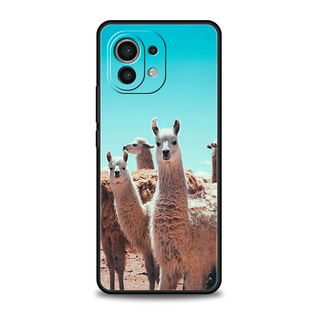 Lama Llama Alpacas Phone Case For Xiaomi Mi X3 X4 NFC F3 M3 M4 GT Note 9T 10T 10 11 Ultra 11T 11X 12 Pro Lite 5G Silicone Shell