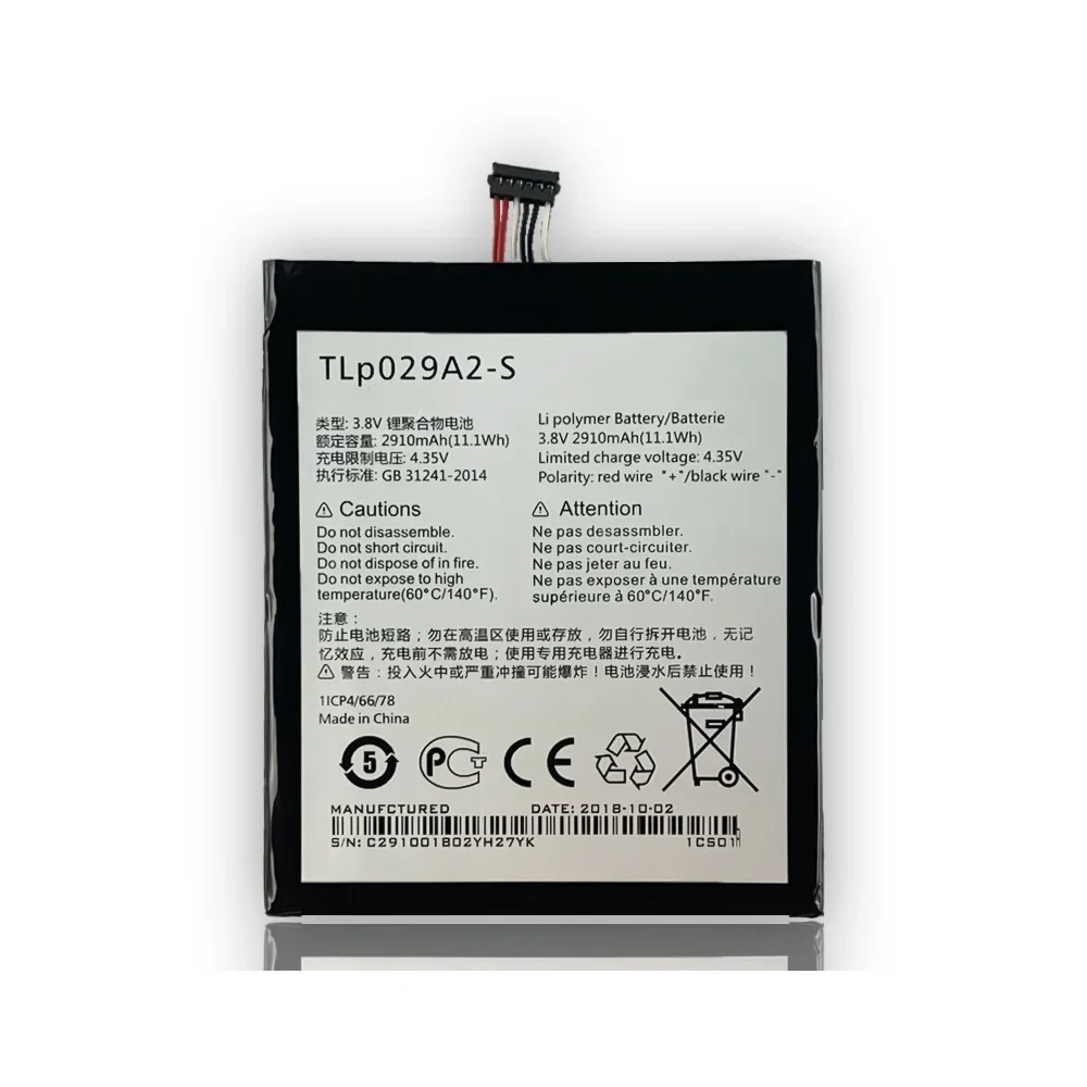 Original 2910mAh TLp029A1 TLp029AJ TLP029A2-S Battery For Alcatel OneTouch Idol 3 OT-6045F OT-6045Y TCL I806 AM-H200 Battery