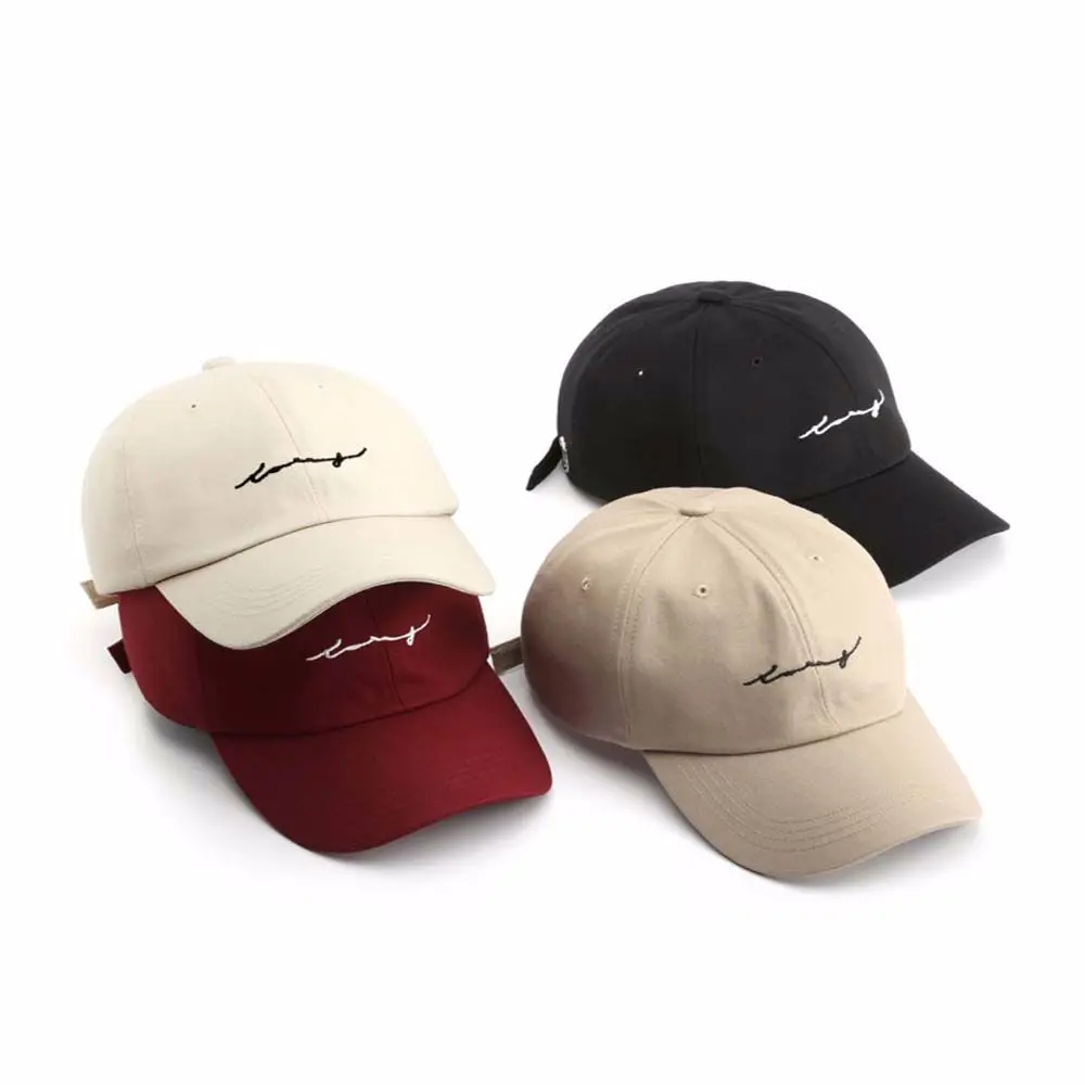 Casual Men Cotton Unisex Hop Hip Summer Sun Hats Baseball Caps Letter Caps Embroidery