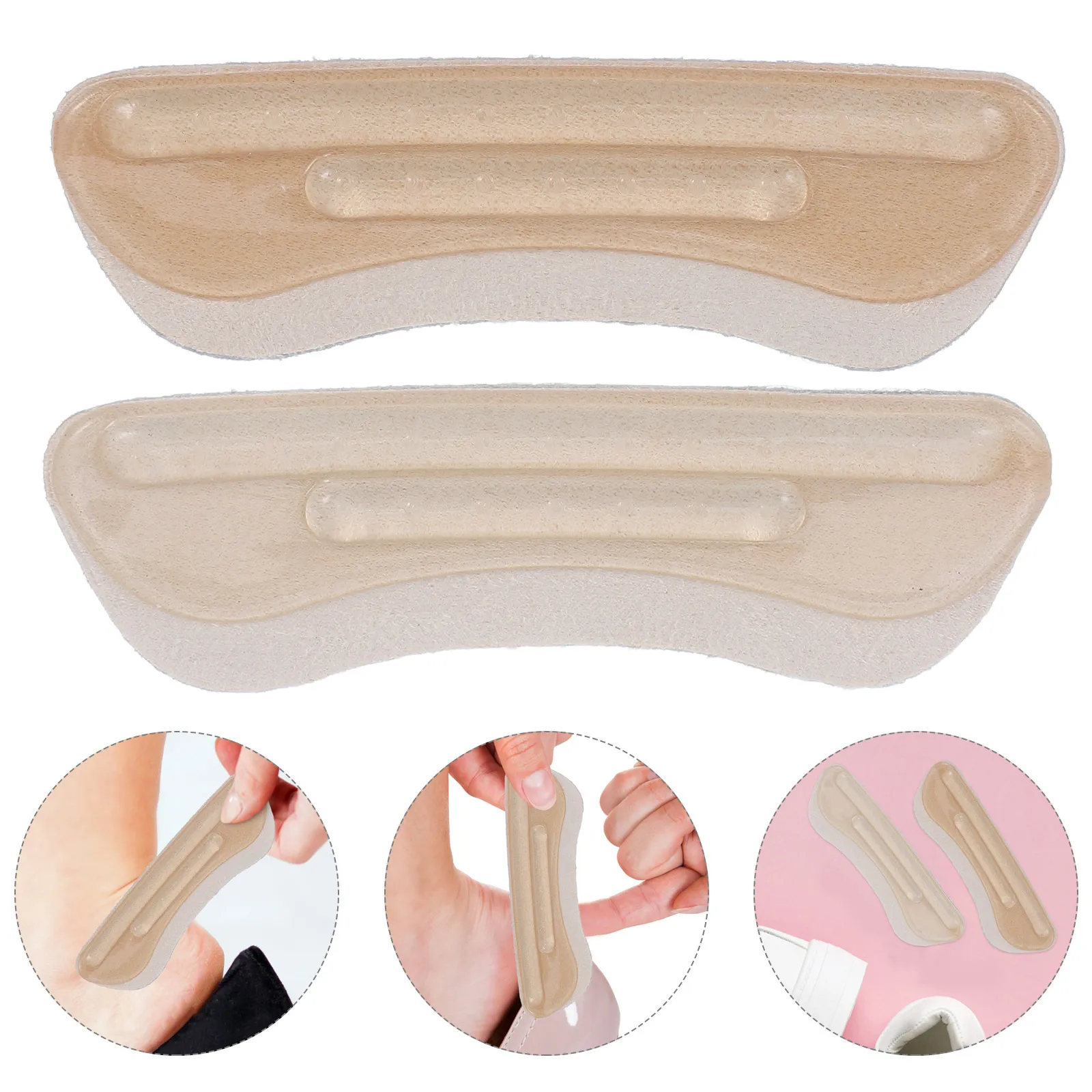 

Silicone Heel Pads Prevent Blister 1Pair AntiWear Inserts Cushion HeelProtectors Comfortable ShoeLiners for Women Shoes