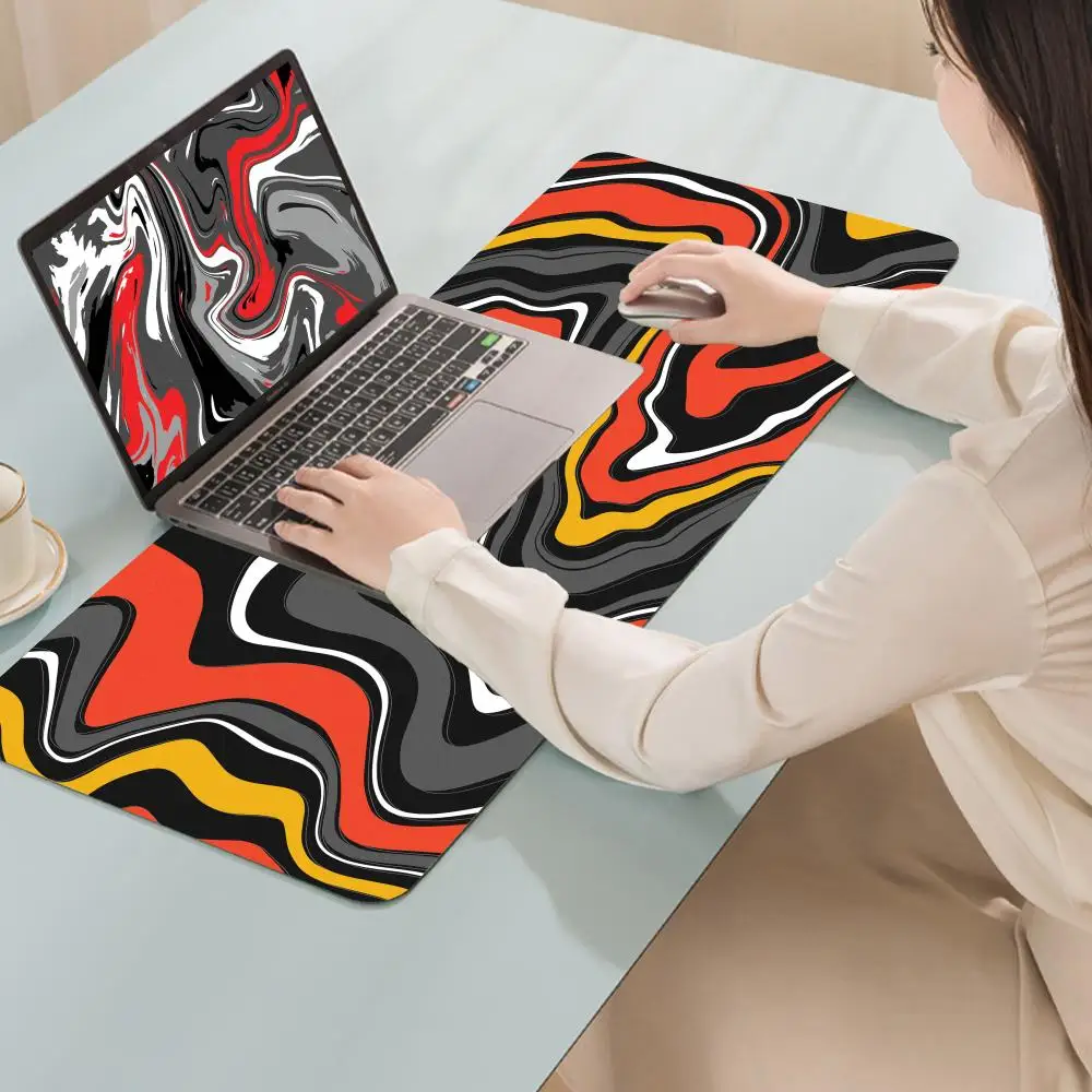 Pads Desktop Texture Mouse Accessories Desk Mats Pad Office Laptop Large Keyboard Abstract Fashion Luxury Liquid Computer Gamer