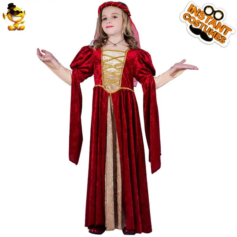 

Medieval Retro Princ Dr loween Renaissance Cosplay Role-plang Stage Performance Costume Women's Ethnic Faion