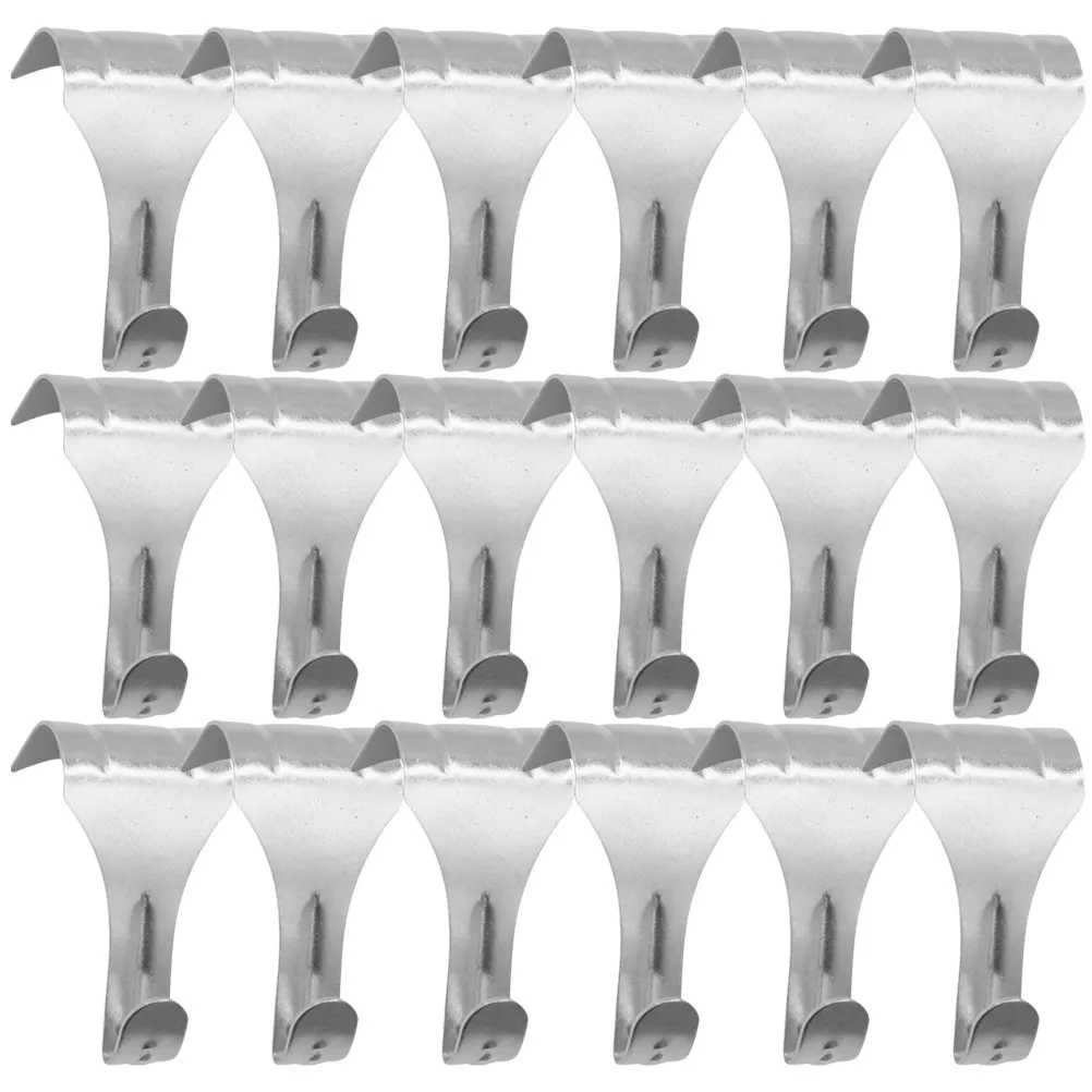 20pcs Metal Chute Track Rail Hook Picture Photo Oil Painting Mirror Frame Molding Hanging Hook S Hanger Hardware