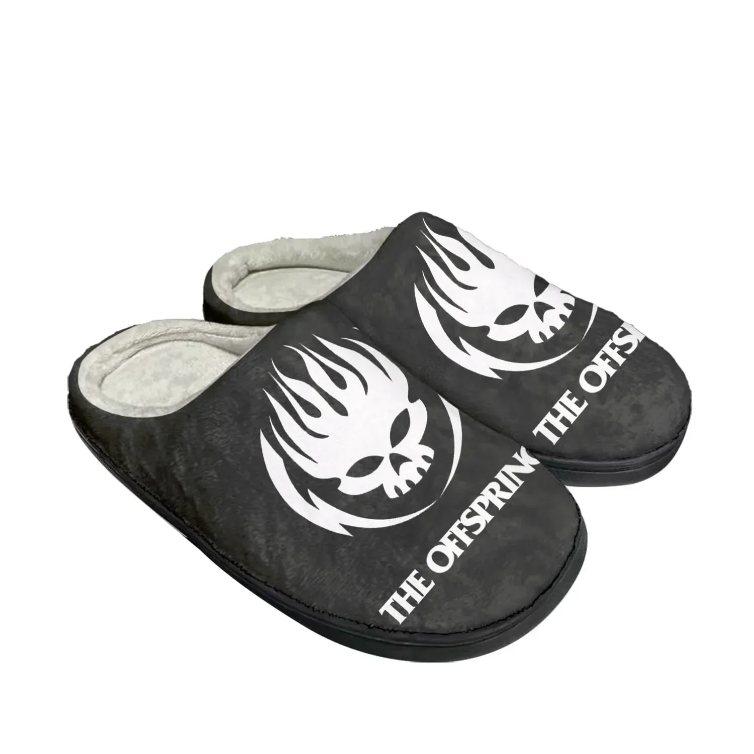 The Offspring Rock Band Home Baumwolle benutzerdefinierte Hausschuhe Herren Damen Sandalen Plüsch Schlafzimmer lässig warm halten Schuh Thermo-Slipper