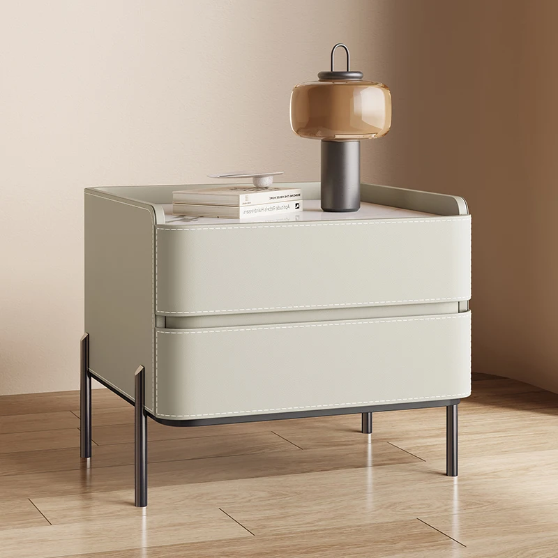 

Nordic Trendy Bedside Tables Minimalist Aesthetic Design Storage Nightstands Modern Luxury Mesitas De Noche Bedroom Furniture