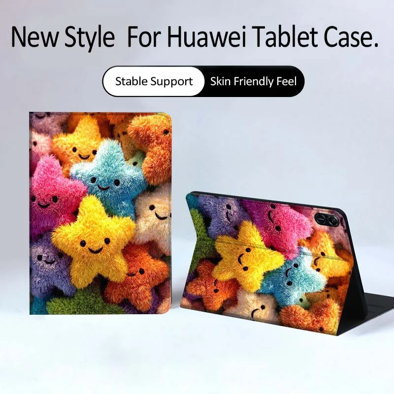

Artistic Cute Illustration Tablet Case For Huawei MatePad Pro Air 12 X Honor Pad 8 V8 9 13 GT GT2 3 12.6 13.3 Inch