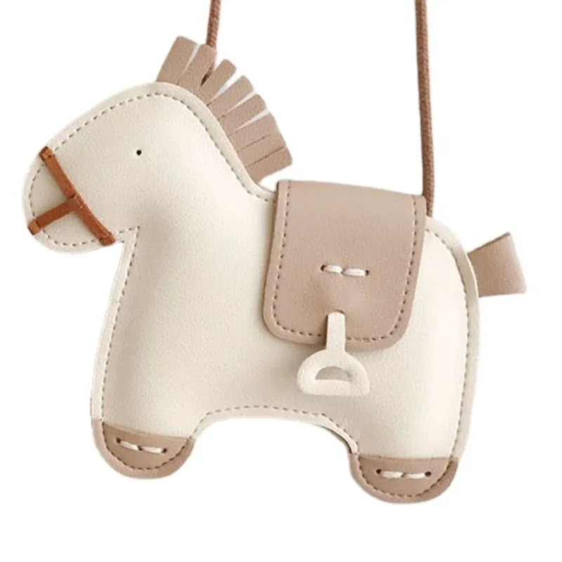 Children\'s Messenger Bag Cute Pony Crossbody Bags for Girls Cartoon Cute PU Leather Coin Purse Princess Kids Handbags Mini 가방