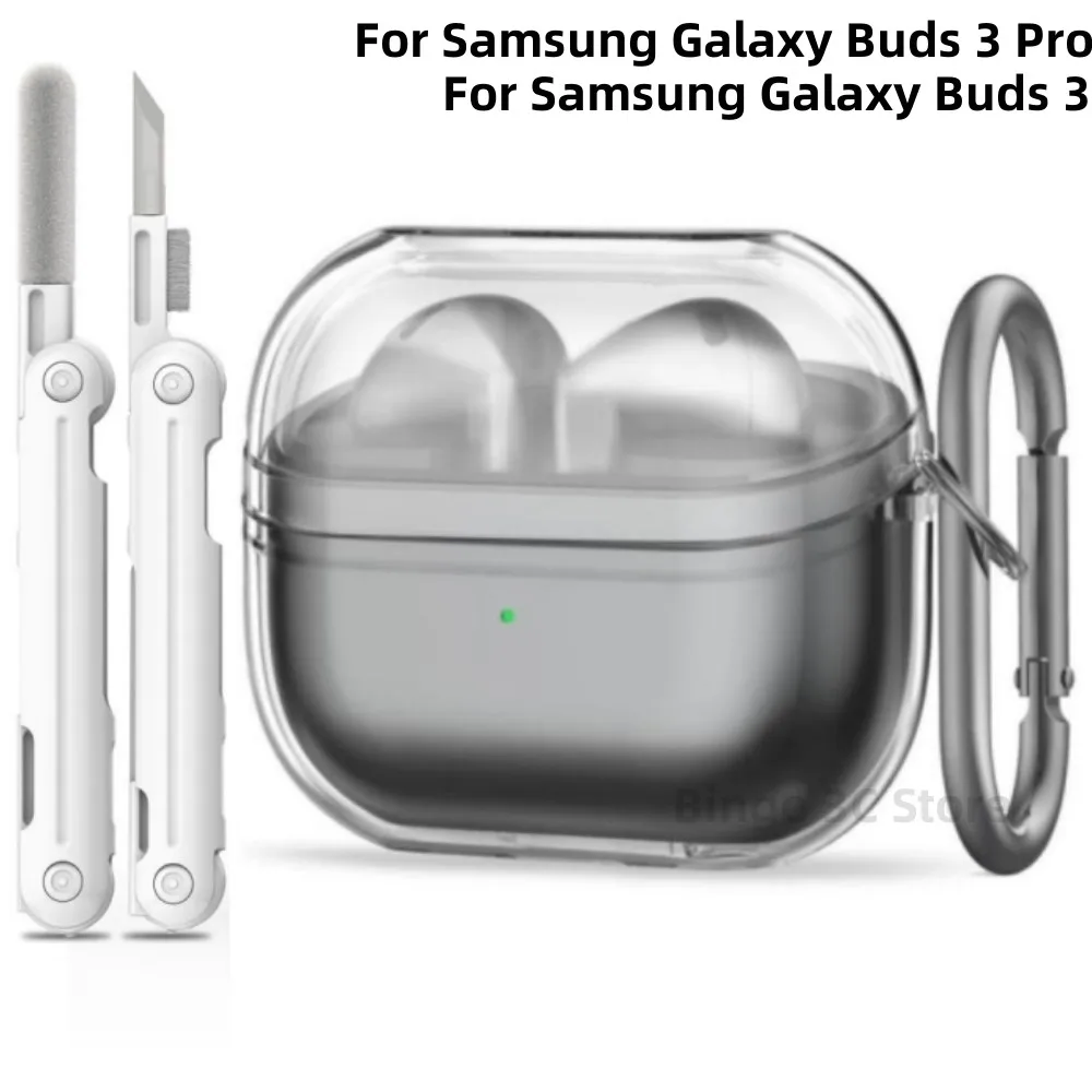 Чехол для Samsung Galaxy Buds 3 2024 с набором чистящих средств Мягкий защитный чехол для Samsung Galaxy Buds 3Pro Аксессуары с брелоком
