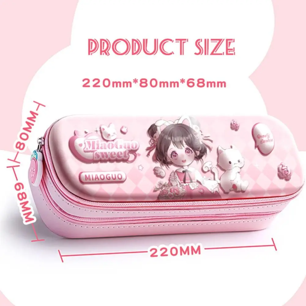 Multifunctional 3D Pencil Case Double Layer Large Capacity Stationery Box Capyabra Waterproof Pen Box Students