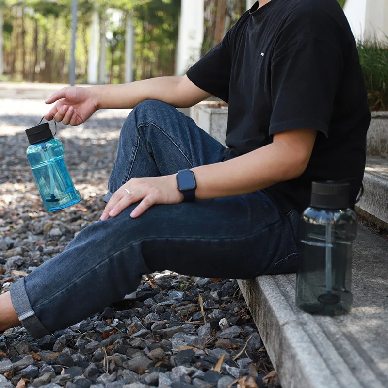 1L BPAFree Sports Water Bottle Portable Handheld Reinforced Water Bottle Outdoor Sport travel Bottle Birthday Gift