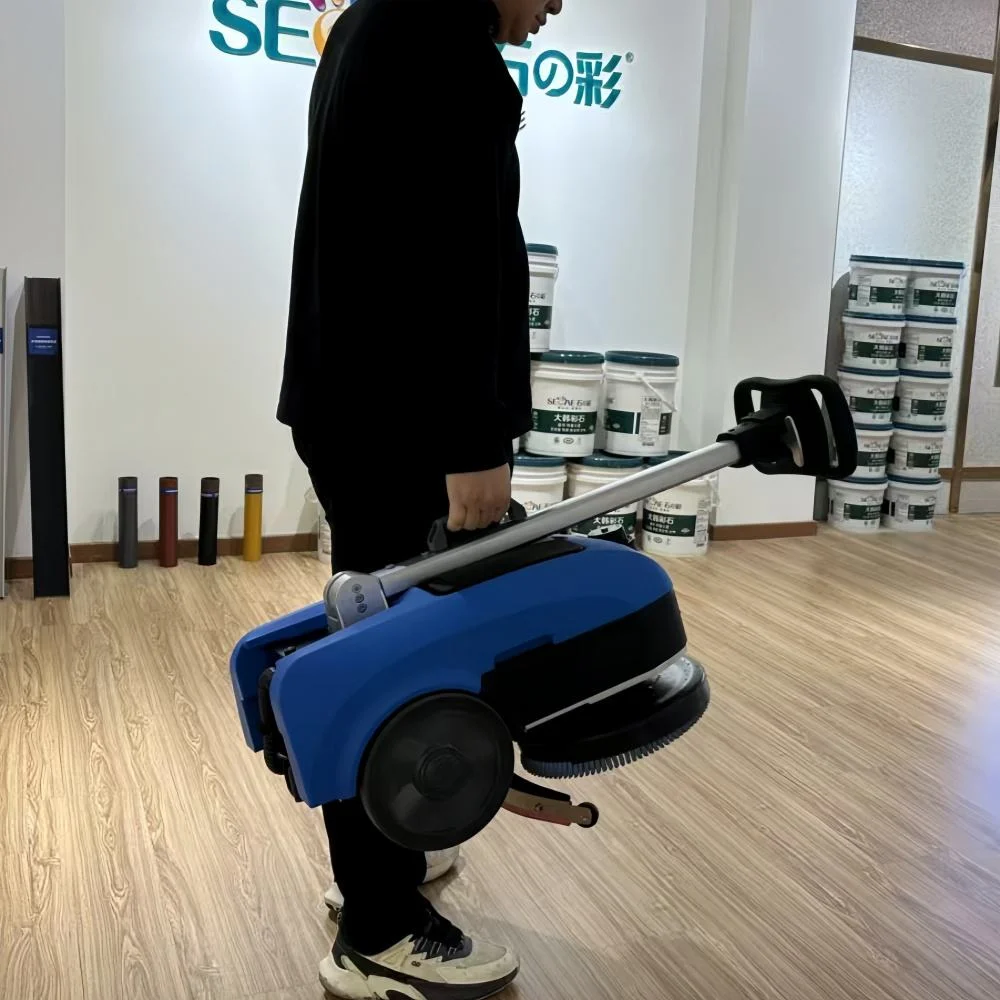 

Mini Floor Scrubber Brush Office Marble Tile Cleaning Machine Battery Auto Scrubber Drier Multi-angle Adjustment