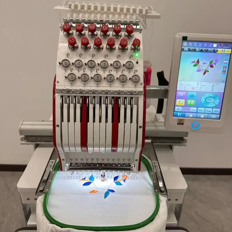 12-Needle new color scheme electronically controlled embroidery machine
