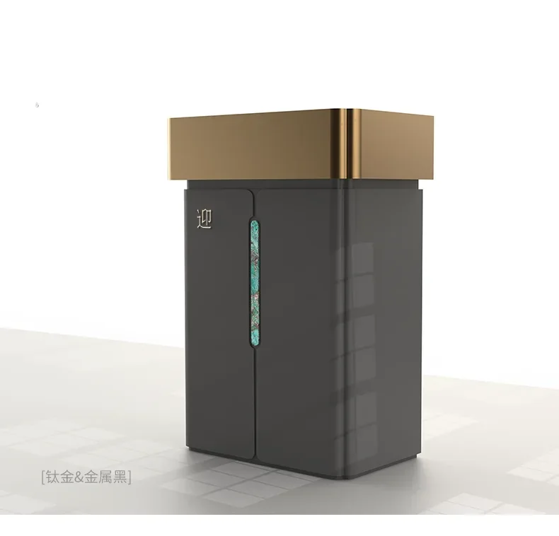 الاستقبال، استشارة مطعم بسيطة وحديثة، تخصيص طاولة أمين الصندوق الصينية الجديدة المصنوعة من الفولاذ المقاوم للصدأ