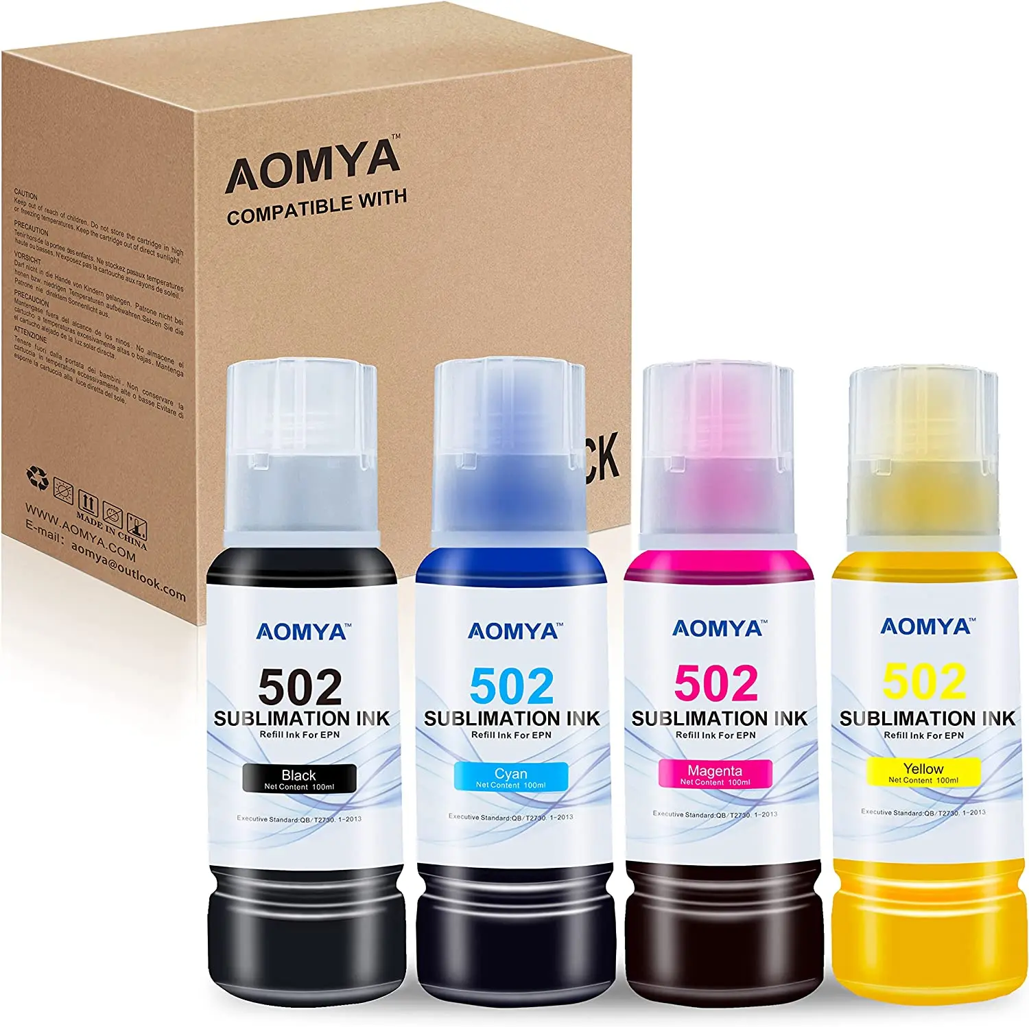 Imagem -02 - Sublimação Impressora Tinta Adequado para Epson Et2720 Et-2760 Et4700 Et-4760 Et1500 Wf3620 Wf3640 Wf7610 Wf7720 4x 100ml T502