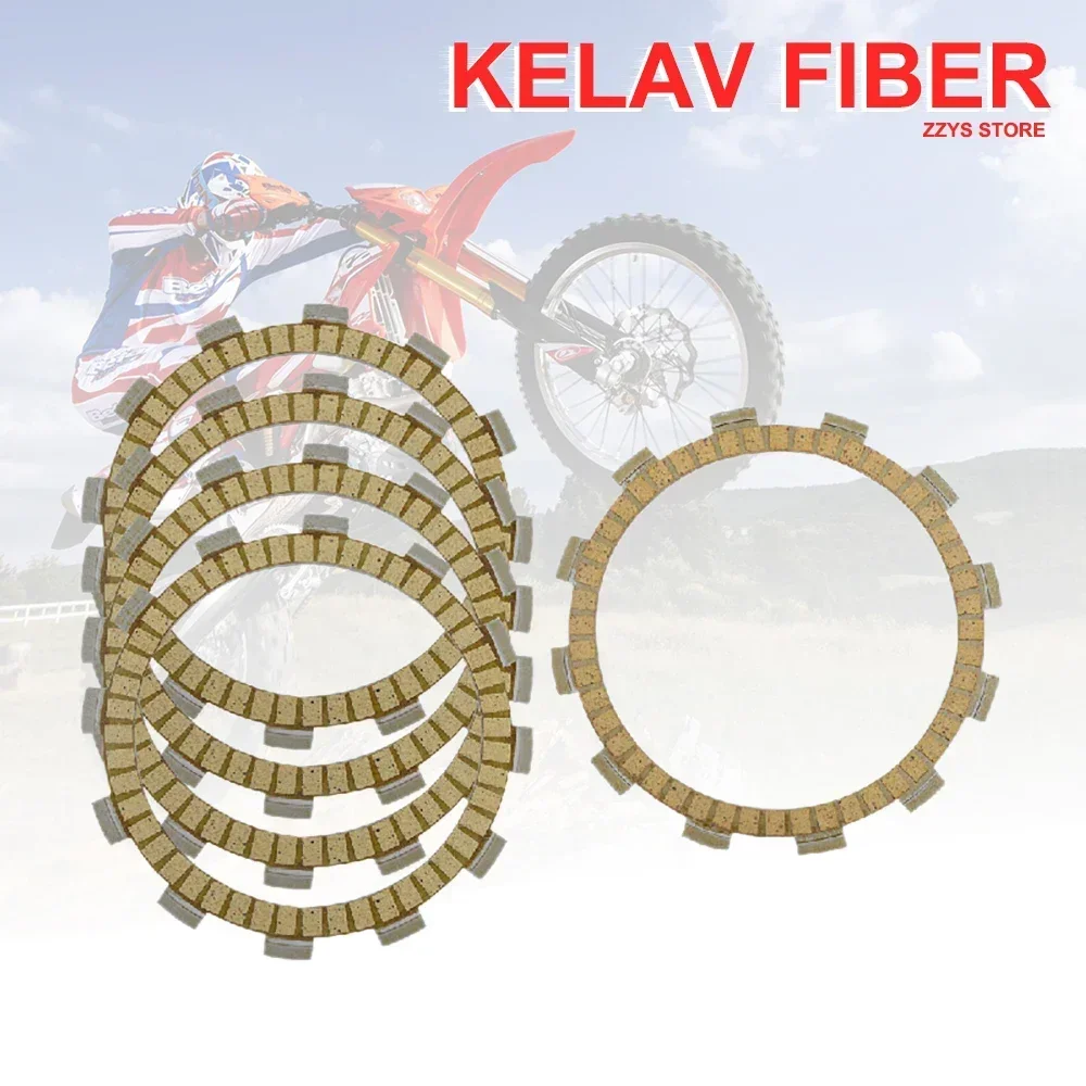 Motorcycle Accessories Kelaf Fiber Friction Clutch Plate For SUZUKI RM250 RJ14A 1986-1987 DR400S 1980-1981 RM 250 DR400 DR 400 S