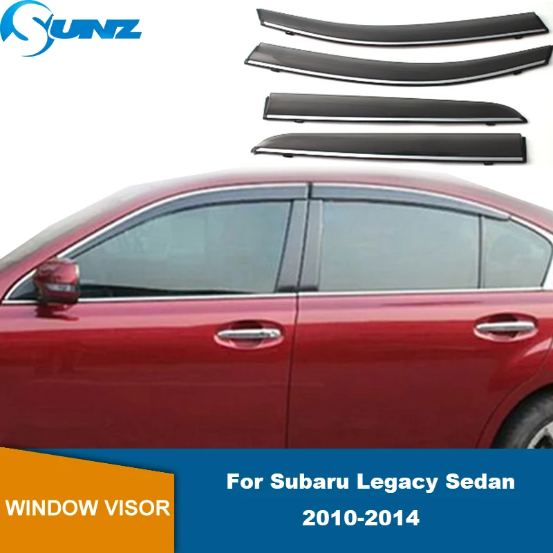 

Window Visor For Subaru Legacy Sedan 2010 2011 2012 2013 2014 Weathershields Sun Rain Visor Car Window Deflector Visor Guard