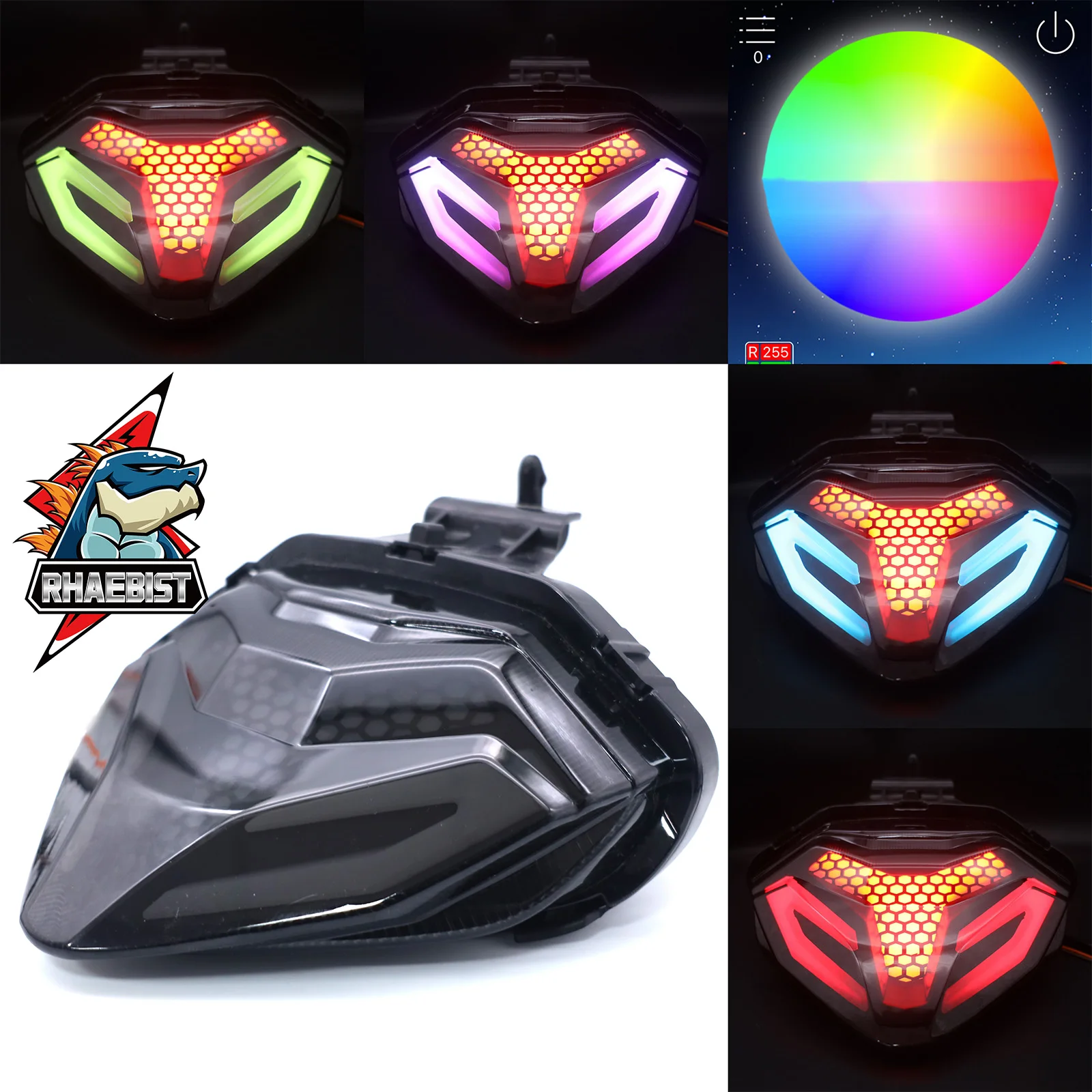 

Димчатый светодиодный задний фонарь для мотоцикла, задние стоп-сигналы с указателями поворота для Honda RS-X150 RSX150 WINNER X 150 2023 2024 RSX150 2024