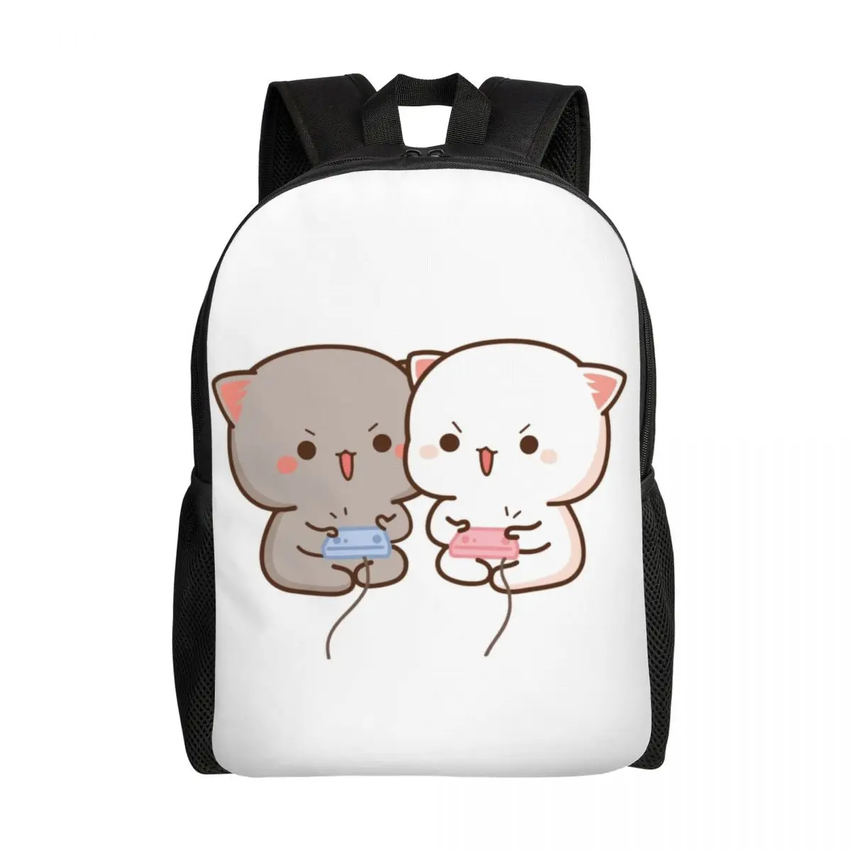 

Peach And Goma Mochi Cat Gaming Backpack for Men Women School College Student Bookbag Fits 15 Inch Laptop Bags