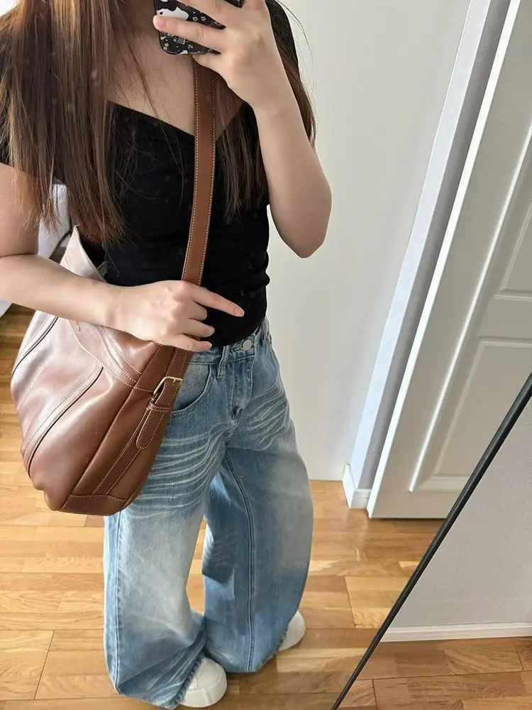 

Черные джинсы женские в западном стиле пастушки в американском стиле ретро винтажные кисточки с бахромой унисекс Harajuku японская альтернативная мода