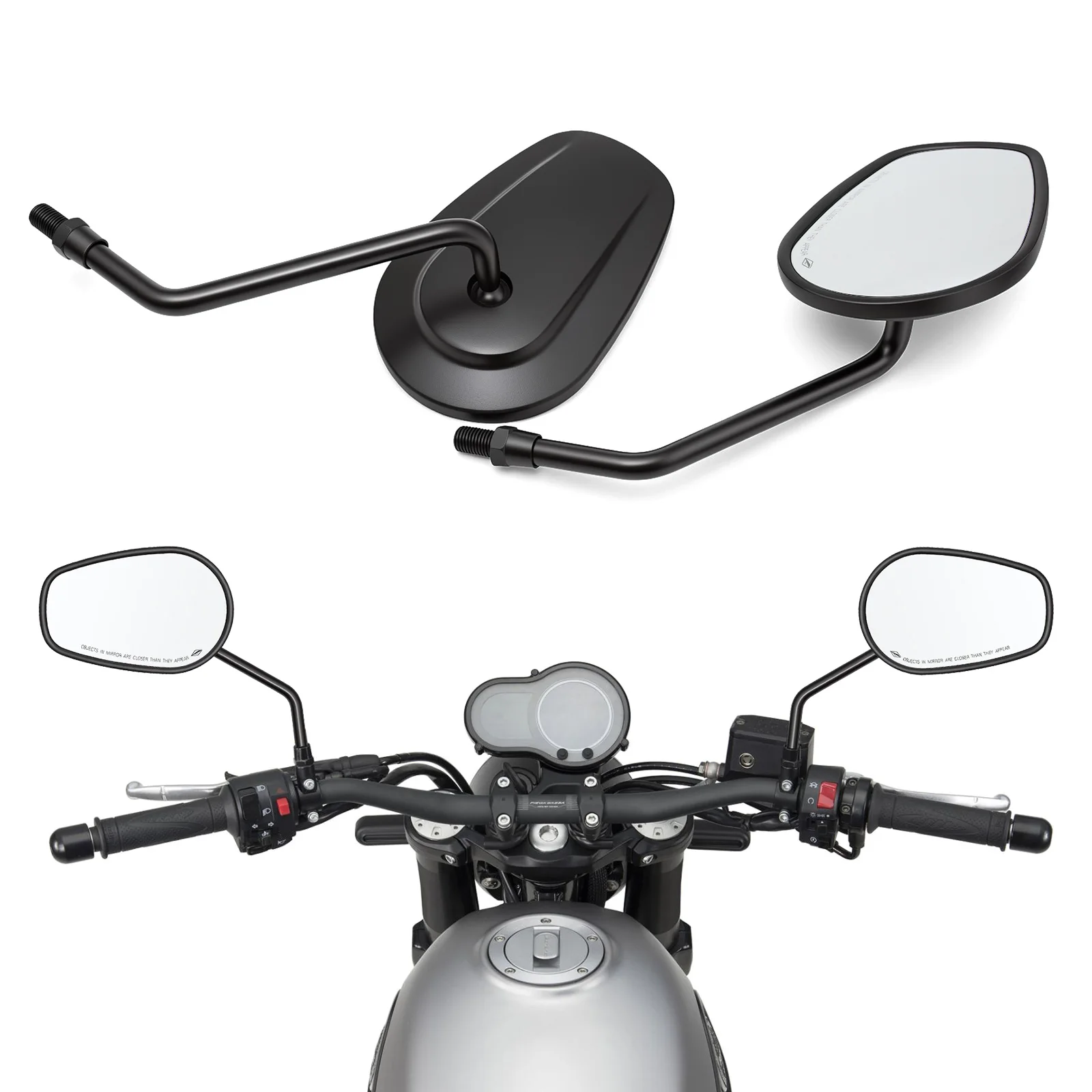 10MM Motorcycles Mirror 360° Adjustable Rear View Side Mirrors For Harley 1982-2025 Touring Road King Road Glide Sportster
