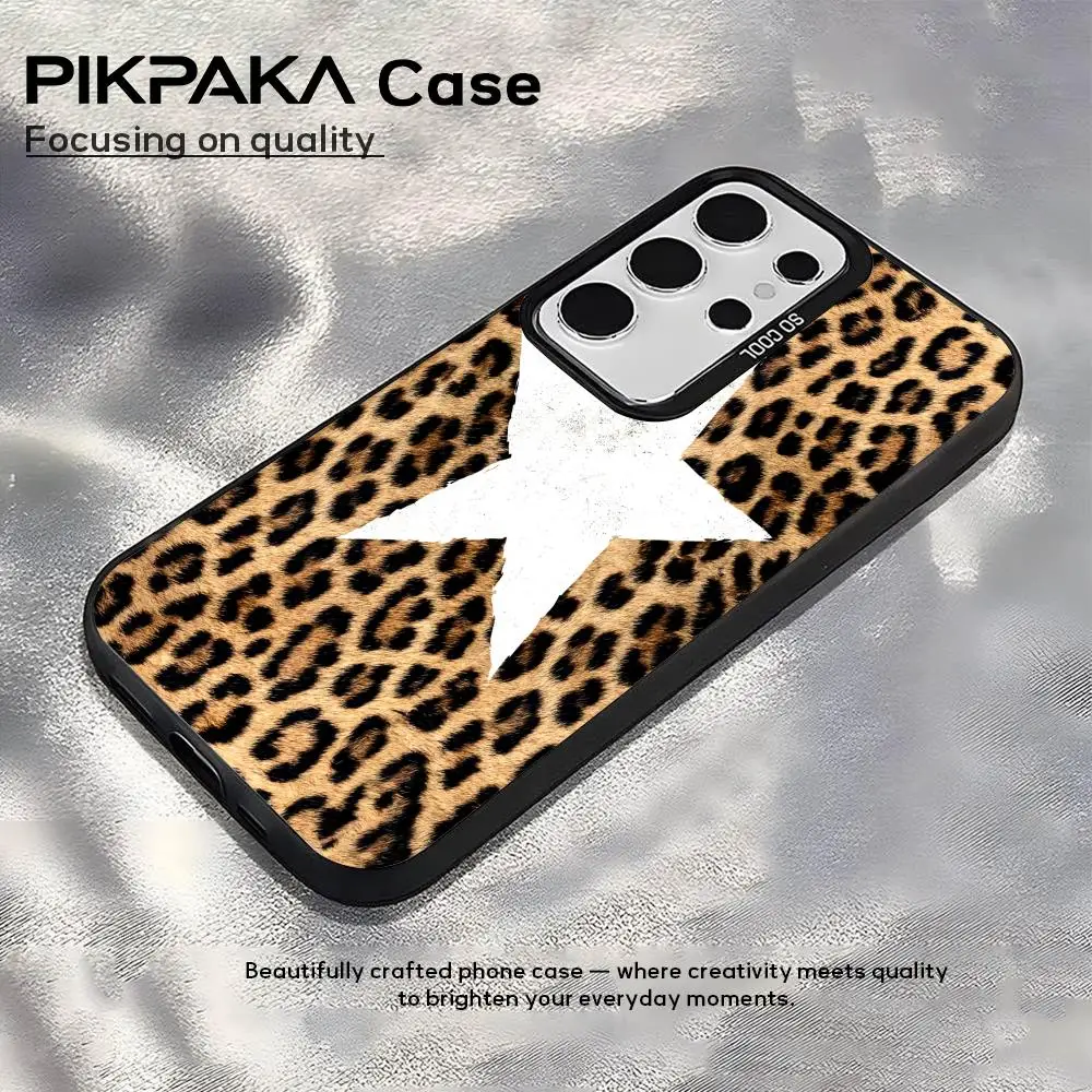 ليوبارد طباعة البلياردو الفن قضية الهاتف لسامسونج غالاكسي S25 حافة S24 S23 S22 S21 S20 الترا فوندا سيليكون ملون فضي #1