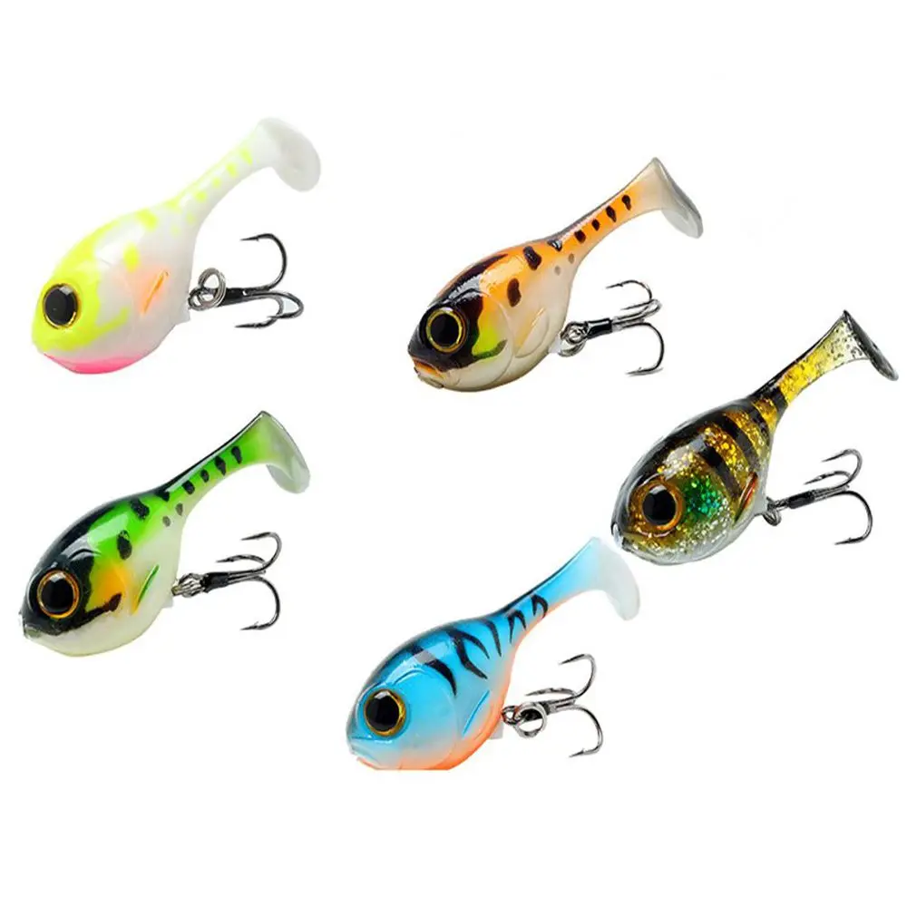 60mm 9.7g Soft Lure Balloon Fish Lure Deraball Bait For all Fish Artificial Bait With Worm Barbed Hook Seawater Fishing Tackle