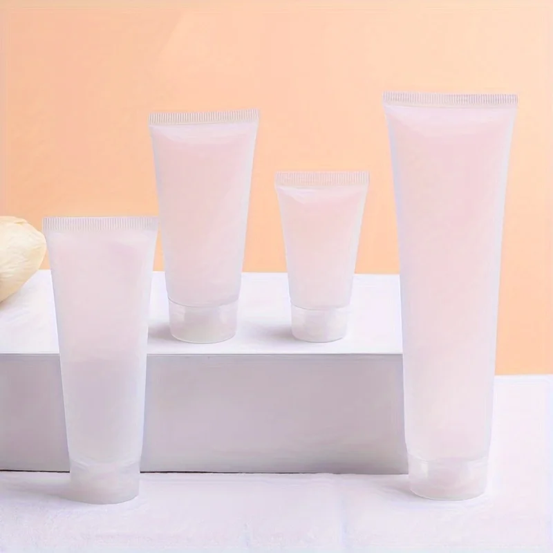 50 Stück Mattierte Leere Nachfüllbare Kunststoff-Softtuben, Quetschbare Tuben, Kosmetikbehälter, Aufbewahrung für Creme, Reiniger, Shampoo, Lotion, Dosen – Detail 5