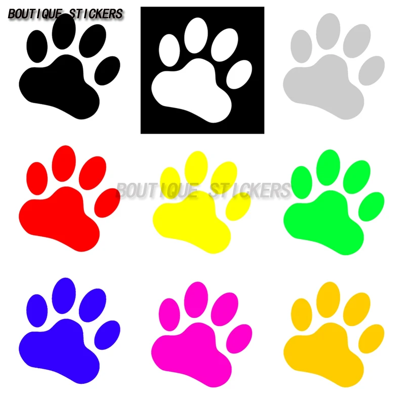 

Paw Sticker Vinyl Decal - Dog Cat Pet Puppy Animal Paws Cute Car Window Truck