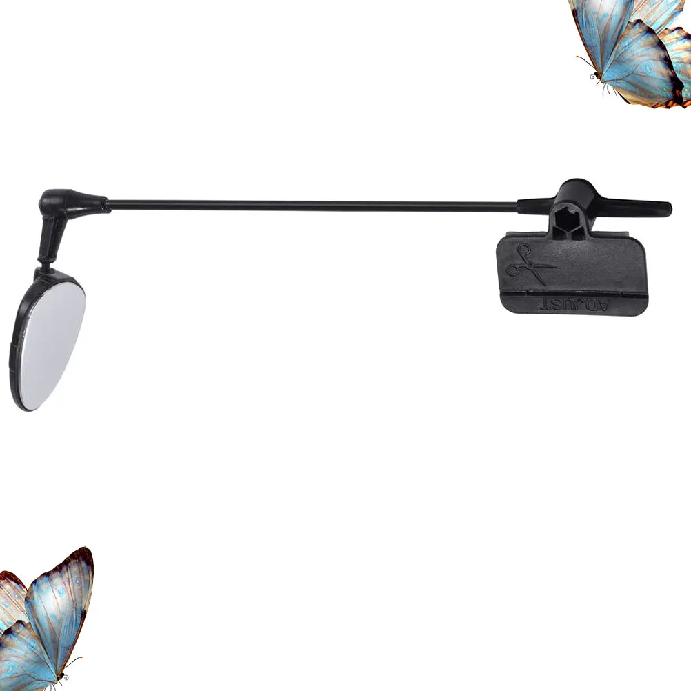 Зеркало заднего вида для горного шоссейного велосипеда, легкий регулируемый стержень, 360-градусное широкоугольное велосипедное зеркало с четким обзором