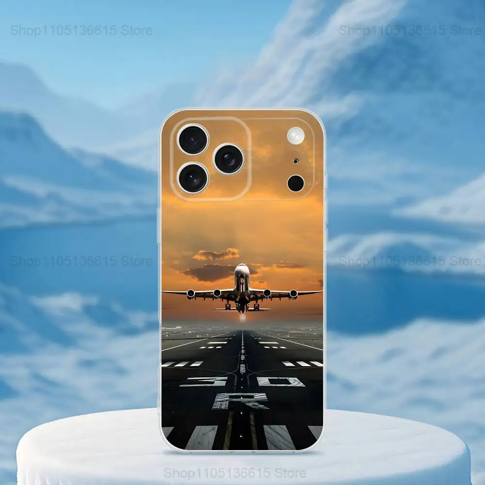 Чехол для телефона Plane Art Airplane для iPhone 16,15,14,13,12,11,17 Pro, Max, Plus, X, XS, XR, SE, мини-прозрачный мягкий чехол