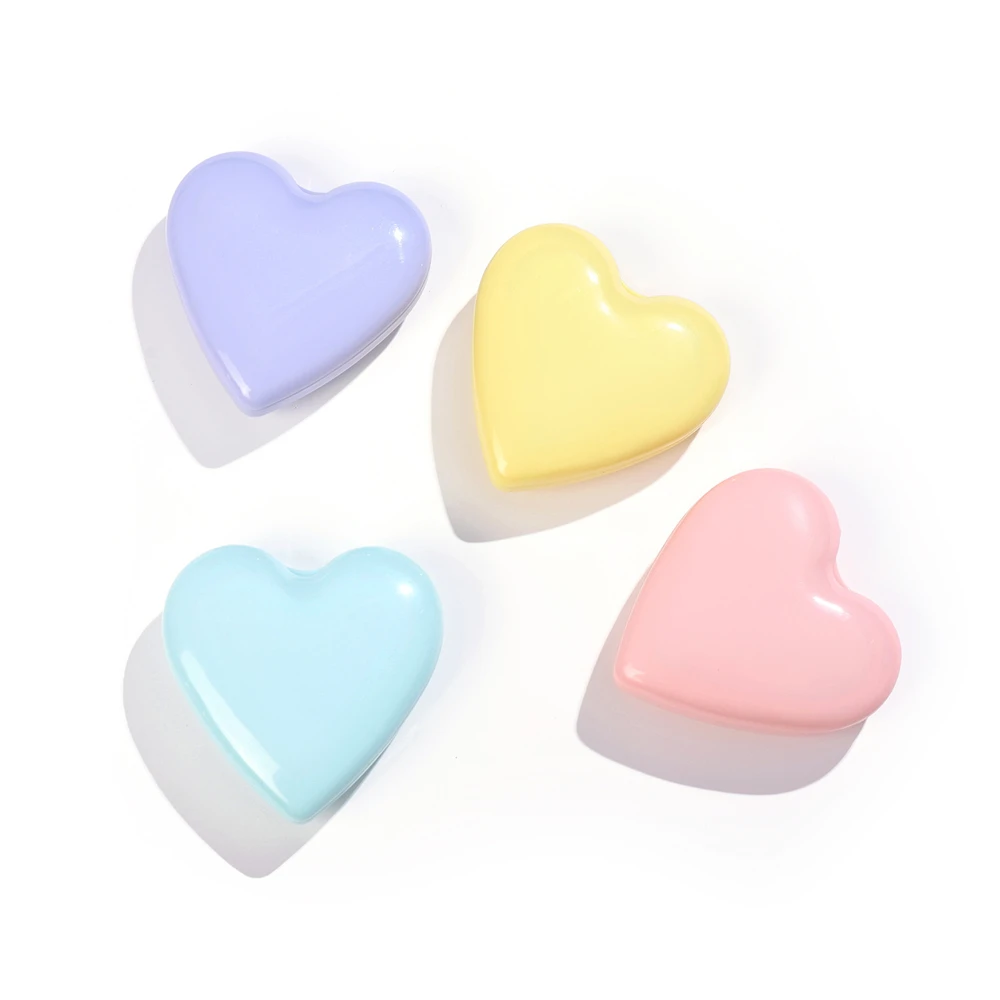 Macaron Colors Heart Hair Comb with Mirror Styling Folding Portable Hair Brush Shell Shape Travel Brushes For Women Men