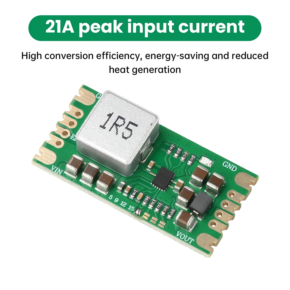MP3429 5V 9V 12V 15V Step Up Boost Module Low Ripple 21A Peak Input Current Lithium Battery Boost Power Supply