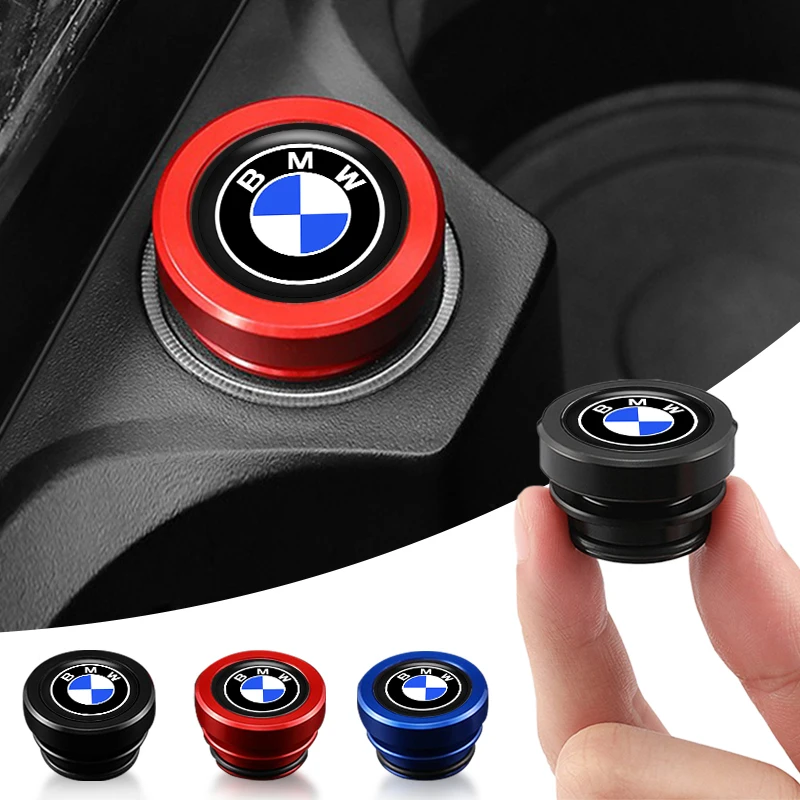 Tampa Decorativa de Liga Metálica à Prova de Poeira para Acendedor de Cigarros Automotivo BMW E93 F10 F20 F30 F40 F15 F25 F26 F31 F49 M3 M5 X3 X1 X2