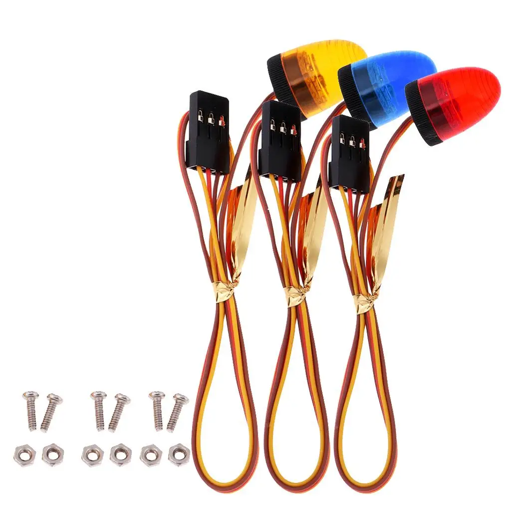 1/14 Światła Flash Akcesoria Zestaw stroboskopów do samochodu RC Axial SCX10 D90