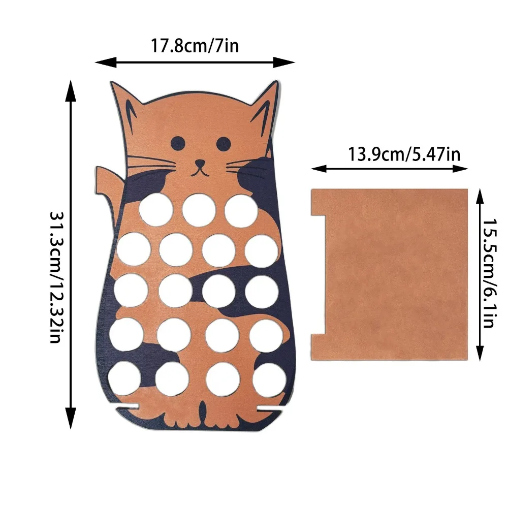 Modern Wooden Cat Coffee Pod Holder Multi-Tier Space-Saving Coffee Bar Organizer Unique Coffee Stand For Home Kitchen Use