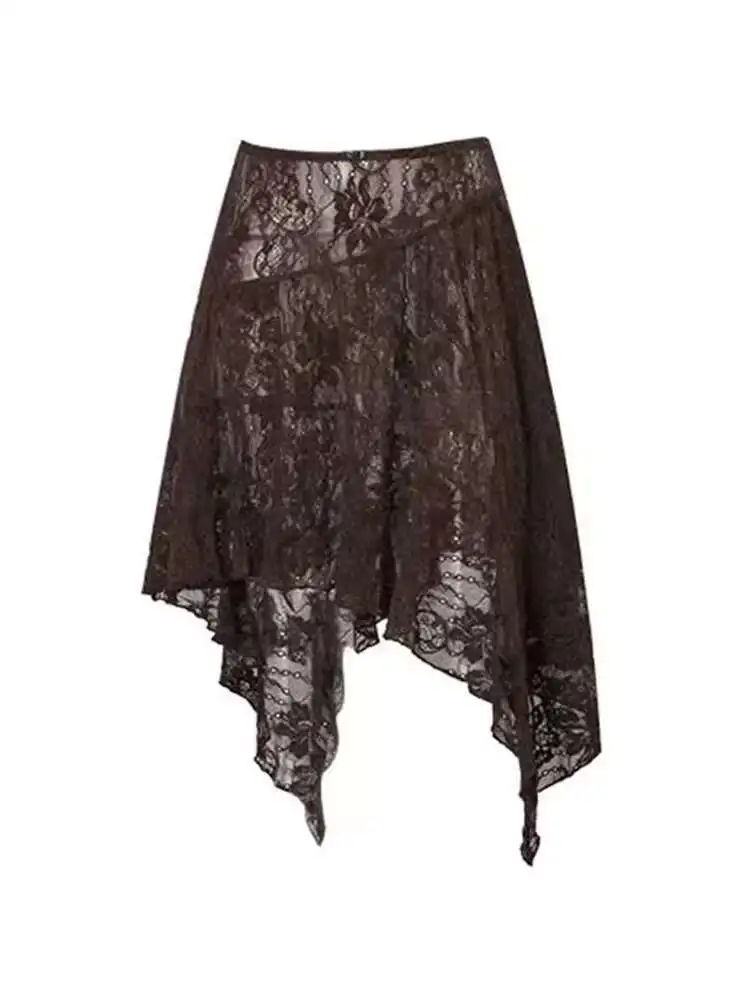 Brauner, weißer, schwarzer Spitzen-Furzvorhang, umklappbar, fortgeschrittenes Gefühl des Saums, der den Saum des Gesäßes bedeckt, Rock, Vorhang, Abfall, Boden, Wind